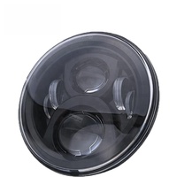 Accessoires automobiles : Phare LED avec anneau halo, clignotant, feu de brouillard, DRL 7 pouces 60W H4 H7 universel 12V 10000 Lumens Nouveau IP67
