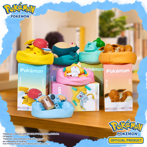 Figurine Pikachu endormi avec casquette d'entraîneur en papier, jouet de collection mignon d'anime, produit officiel sous licence, fabriqué au Japon - Product Image 2