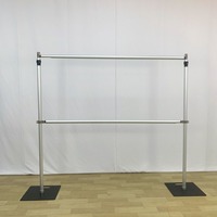 Support de toile de fond en alliage d'aluminium avec accessoires, réglable de 6 à 10 pieds, pour événements de mariage, système de tuyaux et draperies