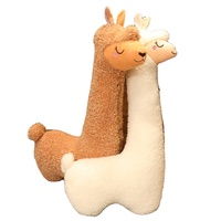 Oreiller en peluche alpaga de grande taille en forme d'animal mignon jouet en peluche de mouton personnalisé jouet en peluche d'alpaga géant
