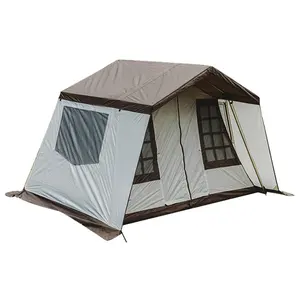 Otomatik açık büyük aile su geçirmez çadır 3-4 kişi ev hızlı açılır anlık kamp çadırı