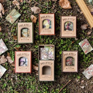Adesivi da 60 pz/scatola con scatola di Seongnam serie Postman Vintage adesivi decorativi botanici e floreali - Product Image 2