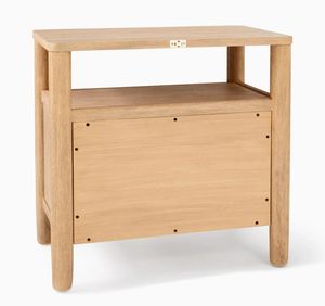 Mesita de Noche de Madera Maciza para Dormitorio y Sala de Estar Du's con Elegante Diseño de Cajonera - Product Image 5