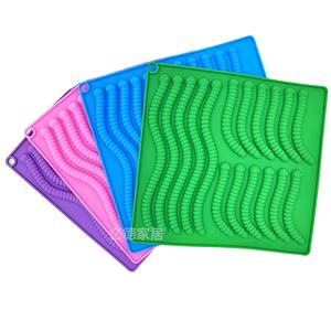 Moules à pouding à glaçons en silicone <span class=keywords><strong>de</strong></span> qualité alimentaire sans BPA Nouveaux moules à vers en silicone assortis <span class=keywords><strong>de</strong></span> petite et grande taille - Product Image 3