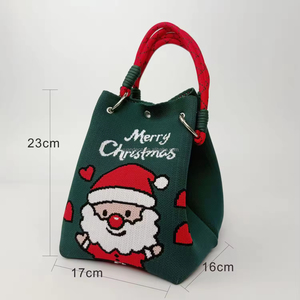 <span class=keywords><strong>Borse</strong></span> a Spalla Piccole e Quadrate all'Ingrosso di Fabbrica, Simpatiche <span class=keywords><strong>Borse</strong></span> a Mano Lavorate a Maglia, Design Speciale <span class=keywords><strong>Borse</strong></span> e Borsette da Donna per Natale - Product Image 3