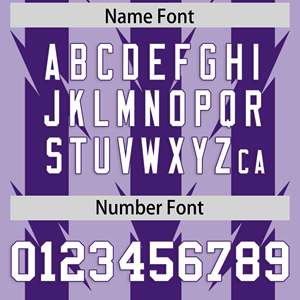 Maillot de football américain personnalisé violet clair avec motif graffiti à rayures Razr - Product Image 4