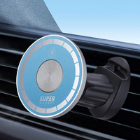 Chargeur sans fil à aspiration magnétique avec charge rapide pour Android et chargeur de voiture 15W et support de téléphone portable