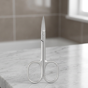 Ciseaux à sourcils de beauté en acier inoxydable, lame droite, pointe aiguisée, sans rouille, garantie, non pliable, pour droitiers - Product Image 3