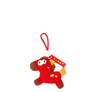 Lindos Llaveros de Peluche de Caballo Rojos, Beige y Marrones para Niñas de 5 a 7 Años, Rellenos de Algodón PP, Origen Zhejiang - Product Image 5