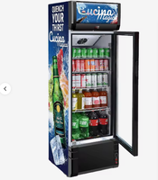 Vitrines de réfrigérateur de marque à faible de réfrigérateur transparents spacieux pour le magasin de franchise de boissons