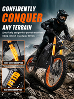 Moto tout-terrain électrique pour adultes, 2000W, moteur QS sans balais, 72V, 22.5Ah, étanche IPX6, frein hydraulique, OEM, directement de l'usine