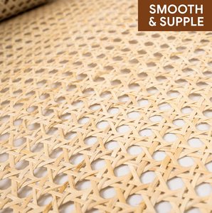 Couleur blanchie en osier naturel ruban rotin panier abat-jour matière première plastique maille ouverte rouleau canne rotin sangle - Product Image 4