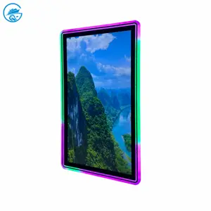 32 inch capacitive Acrylic led light bezel vertical pot of gold game part touch monitor