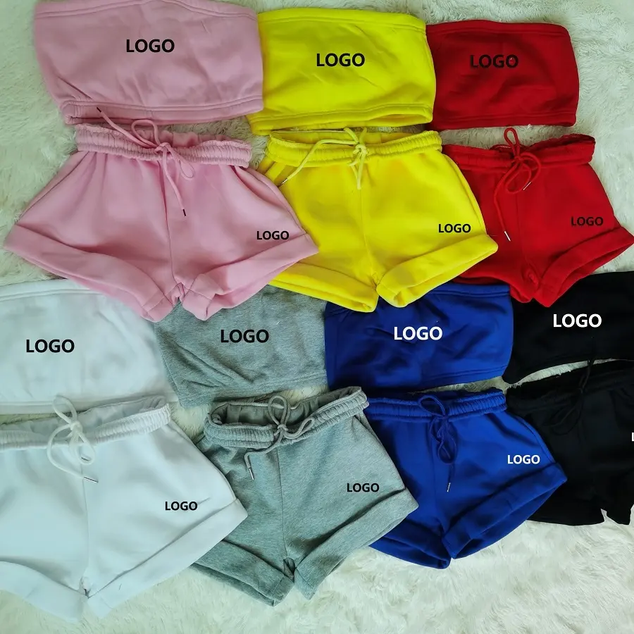 2024 pantalones cortos de verano con logotipo bordado, chándales, conjunto de 2 piezas, ropa de algodón para mujer, trajes para correr, joggers para mujer, conjuntos de dos piezas