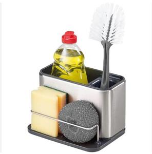 Support d'éponge en acier inoxydable pour évier de cuisine, organiseur, égouttoir pour l'eau - Product Image 5