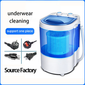 Mini Lavadora Portátil Eléctrica de 705 RPM con Carcasa de Plástico, Pequeña Lavadora-Secadora Semiautomática para Ropa Interior y Camisetas - Product Image 2