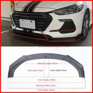 Pour A3 8P B8 S3 RS3 RS4 – Spoiler universel de pare-chocs avant, lame de protection inférieure, kit carrosserie - Product Image 4