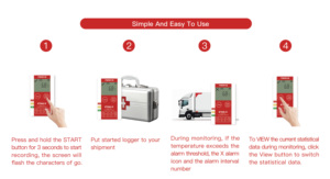 Fresvue ZTAG-D dùng một lần sử dụng IP67 không thấm nước 0.1 ° C ghi nhiệt độ dữ liệu logger LCD hiển thị ODM tùy biến PDF - Product Image 6