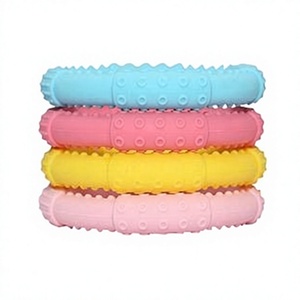 Pulsera Sensorial Mordedor de Silicona Suave para Bebés y Niños Pequeños, Colores Rosa, Amarillo y Azul - Product Image 6