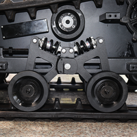 Châssis de robot chenillé électrique TinS-8 avec plateforme rotative PTZ