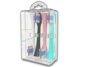 For <strong>Oral</strong> <strong>B</strong> <strong>Electric</strong> <strong>Toothbrush</strong> Replacement Heads <strong>Case</strong> Plastic Storage <strong>Case</strong> with Medium Nylon Bristles for Home Use - Product Image 2