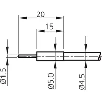 Sensor de fibra óptica de vidrio WRB230S-1.5-1.0 de alta calidad con tipo de montaje cilíndrico