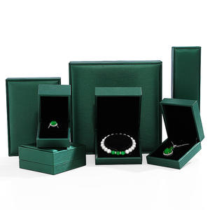 Luxury Rectangle Customizable <b>Jewelry</b> Storage <b>Box</b> with PU Leather & <b>Velvet</b> Lining Classic Elegant Design Custom Size & Logo - Product Image 6