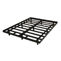 Lit en fer forgé personnalisé Style moderne Simplicité Cadre épaissi Taille unique Pliable Caractéristique pour la maison Chambre à coucher