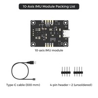 Hiwonder 10-Axis IMU Sensor Module Smart AHRS Attitude & Orientation Sensor with Serial Barometer & Gyroscope for ROS Robots
