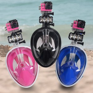 Masque de plongée intégral avec lentille PC anti-buée, une seule fenêtre, équipement de sports nautiques pour adultes avec support pour caméra - Product Image 3