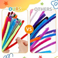Fabricant de tiges en chenille et de nettoyeurs de tuyaux en gros, 3mm, 8mm, 10mm, fils en chenille épais et duveteux pour l'artisanat