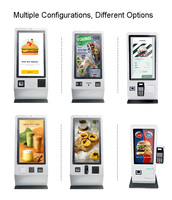 Quiosco de Pago con Pantalla Táctil para Pedidos en Restaurantes, con Forma y Tamaño Personalizados, SDK, Soporte de Pie, Multi-OS, Lector de Códigos de Barras, Venta Caliente de Fábrica