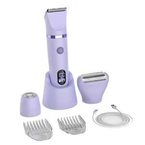 Épilateur 3 en 1 pour femme avec lames en céramique, tondeuse pour poils du pubis, écran LED, kit de toilettage bikini sans fil - Product Image 4