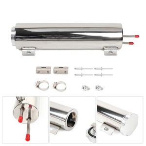 Tanque de radiador de acero inoxidable de 475 mm x 75 mm para modificación y mejora de automóviles - Product Image 3