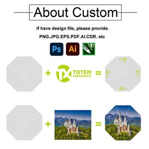 Factory Wholesale Colorful Advertising Gift Umbrella Custom Portable PVC Transparent Umbrella With Logo - Product Image 2