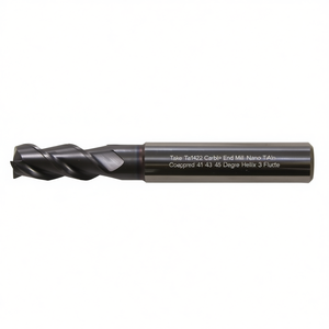 Ttake Ta1422 Carbide End Mill Nano TiAlN Coated 41 43 45 Degree Helix 3 <b>Flute</b> - Product Image 2