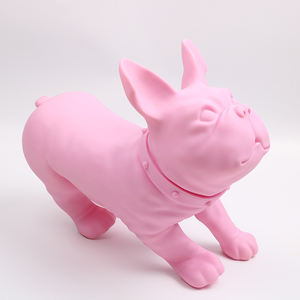 Creative Pink Plastic Puppy Office Decoration Pieces On The Desk - Product Image 3