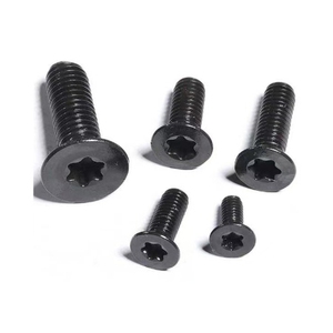 Tornillos de cabeza plana LeGood Torx, rosca M6, 10 mm de largo, acero inoxidable negro - Product Image 4