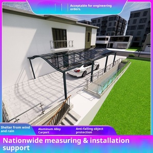 Toldo para Auto <span class=keywords><strong>de</strong></span> Aleación <span class=keywords><strong>de</strong></span> Aluminio, Protección Solar <span class=keywords><strong>de</strong></span> <span class=keywords><strong>Policarbonato</strong></span>, Protección UV, Cobertizo <span class=keywords><strong>de</strong></span> Estacionamiento Exterior para Viviendas y Comunidades - Product Image 2