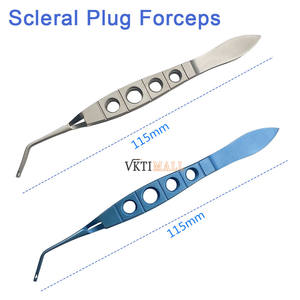 1ชิ้นสแตนเลส/ไทเทเนียม sclereral ปลั๊กปากคีบตา vitrectomy Counter-Force คีมผ่าตัดไมโคร - Product Image 2