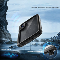 Pour samsung S22 S23 S24 étui ultra robuste avec protecteur d'écran étanche protection complète du corps étui de téléphone portable pour iphone 16