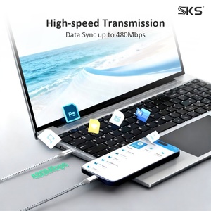 नायलॉन ब्रेडेड USB-C सी केबल 60 डब्ल्यू 5a pd फास्ट चार्जिंग 1 मीटर/3 मीटर हाई-स्पीड 20 जीबीपीएस डेटा ट्रांसफर iphone लैपटॉप प्रिंटर शुद्ध - Product Image 6