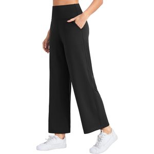 Pantalones de Yoga de Pierna Ancha para Mujer FOXA, Cintura Alta de 27 Pulgadas, Corte Holgado con Bolsillos, Pantalones de Entrenamiento hasta el Tobillo - Product Image 2