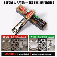 Autosol German Liquid Metal Polish Compound, produit d'entretien industriel pour l'élimination de la rouille et de l'oxydation, cire de polissage pour surfaces métalliques.