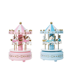 Cake Decoration Carousel Music <b>Box</b> Round Reusable Birthday <b>Gift</b> For Girls - Product Image 5