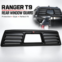 Pour Ford Ranger T9 2022+ : Grille de protection de vitre arrière, garniture de pare-brise arrière pour pick-up, accessoires de protection de persiennes