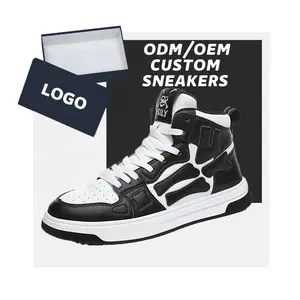 2024 yeni ürünler moda özel Logo erkekler için spor ayakkabı yüksek kalite Oem moda Sneaker baskı kış ayakkabı kauçuk 100 Pairs