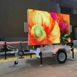 Señalización digital al aire libre y pantallas Led pantalla remolque a todo color móvil Led publicidad cartelera remolque Led Panel - Product Image 4