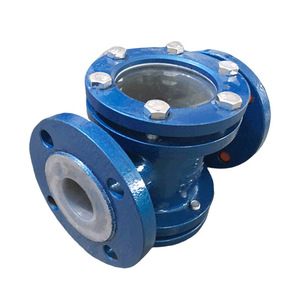 Válvulas Yihong con mirilla revestida de fluoropolímero DN85 tipo brida para bomba, para medios ácidos y básicos débiles - Product Image 4