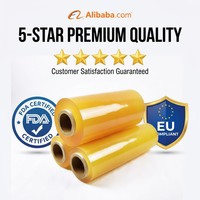 Film étirable transparent en PVC souple de qualité alimentaire OEM/ODM personnalisé, anti-buée, 500M 1000M 300M pour snacks, sandwichs, pains